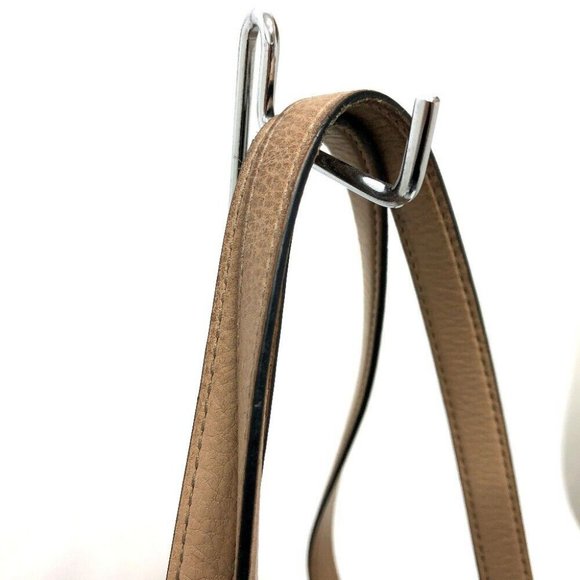 PRADA logo bag bag Tote Bag Leather Beige/SilverHardware - Picture 15 of 16